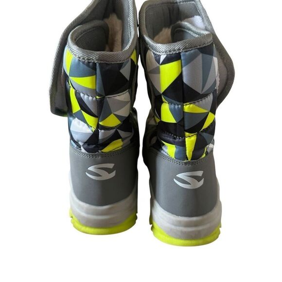 GUBARUN Kids Youth Snow Boots Winter Waterproof Slip Resistant Shoes SZ 1.5 - Picture 7 of 15